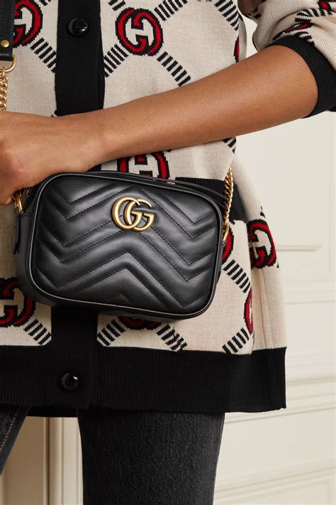 gucci black gg marmont camera bag|gucci gg marmont shoulder bag.